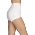 thumbnail image 5 of Women's Vanity Fair 15367 Lollipop Cotton Legband Brief Panty - 3 Pack (White 9), 5 of 6