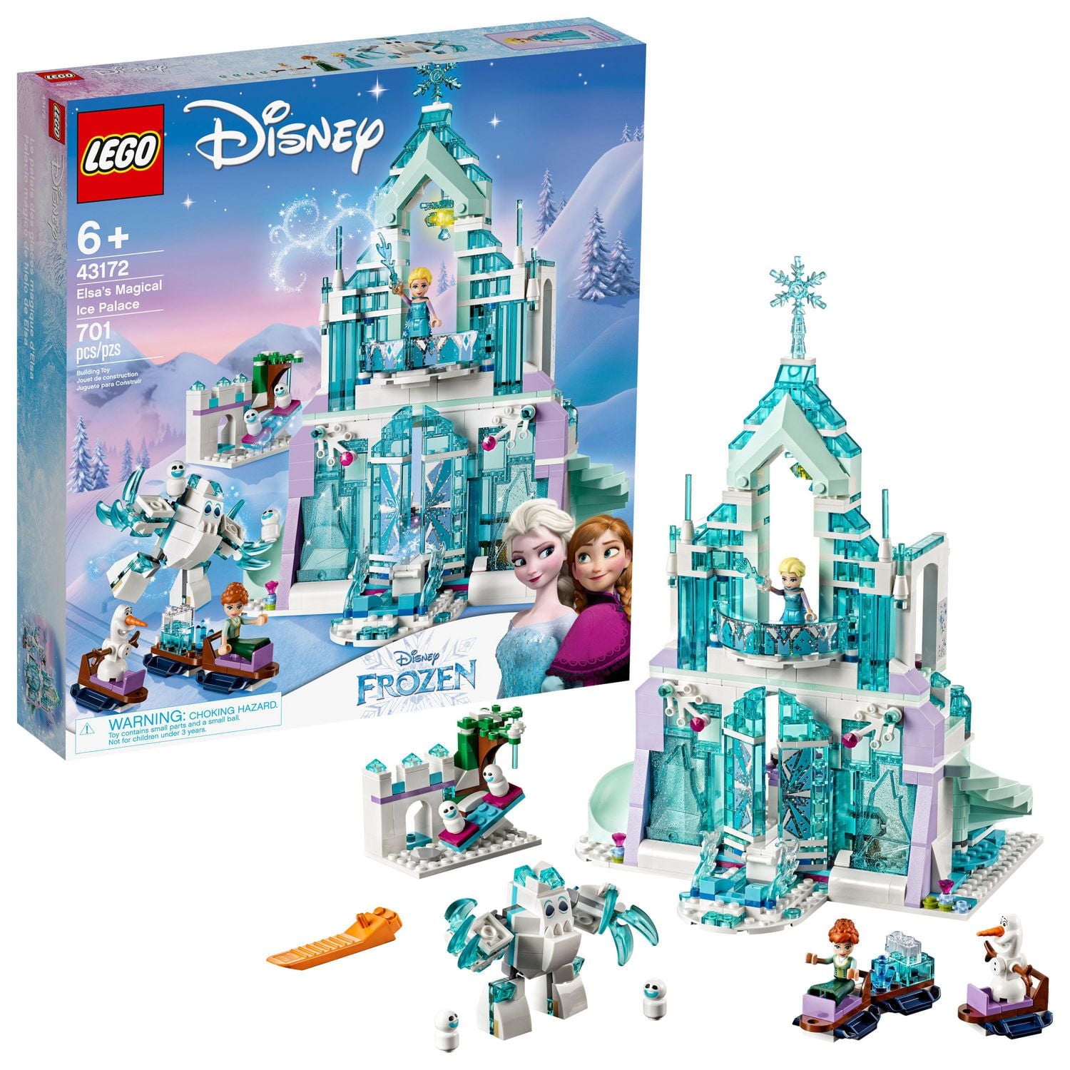 LEGO Disney Frozen Elsa’s Magical Ice Palace 43172 Building Kit (701 Piece)