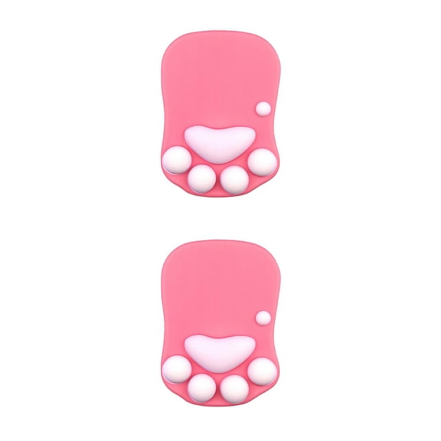 Ruiboury Wrist Protection With Mouse Mat Non-slide Base Safe Non-slide Bottom Unique DS-008 rose red 2Set