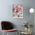 thumbnail image 5 of Shabby Pink  White Roses in Vase Diamond Painting Kit for Adults  Kids, 5D Full Drill Round, 5 of 8