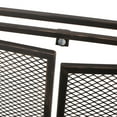 thumbnail image 3 of Noble House Cartwright Metal 2 Door Fireplace Screen, Black Brushed Gold, 3 of 9