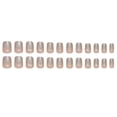 thumbnail image 2 of ABPWLY Fragmented Wearing Nail Panel Long Nail Gradient French Nail Patch Diamond False Nail 24 1ml Clearance Nails Press Ons Canada Days False Nails Fake Nails with Designs, 2 of 8