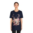 thumbnail image 4 of It's Christmas My Deer Smile Streetwear Unisex Jersey Short Sleeve T-shirt, 4 of 10