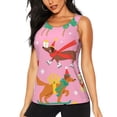 thumbnail image 2 of Picia Different Dogs Christmas Pattern Women's Workout Tank Top,Breathable Activewear,Slim Fit Athletic Top,Versatile Workout Moisture-wicking top-XX-Large, 2 of 9