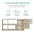 thumbnail image 4 of Best Choice Products 8-Cube Bookshelf, 13.5in Display Storage System, Organizer w/ Removable Back Panels - Whitewash, 4 of 9