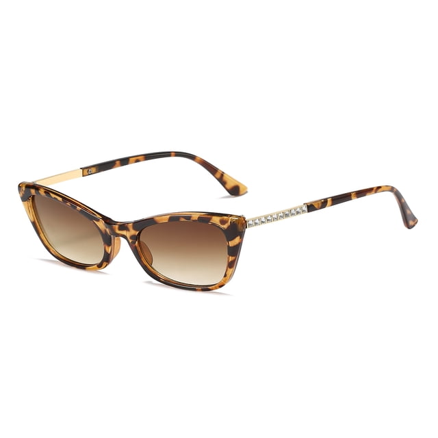 Styesk Sunglasses Womens Fashion Rhinestones Shaped Sunglasses Transparent Candy Color Frameless Anti- Glasses