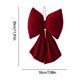 thumbnail image 3 of Colgante navideño grande de terciopelo rojo con lazo | Decoración tridimensional de tela para el árbol | Adorno festivo para el árbol, el hogar y la decoración de fiestas, 3 of 6