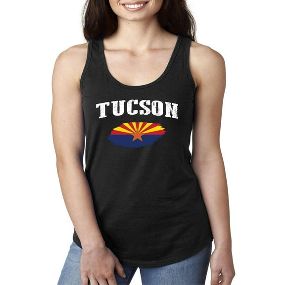 Normal is Boring - Women's Racerback Tank Top, up to Women Size 2XL - Tucson Arizona Flag