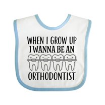 Inktastic Future Orthodontist Dental Care Boys or Girls Baby Bib