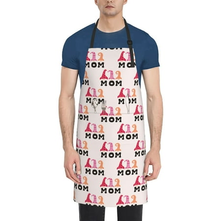

Adobk Aprons Adjustable Bib Aprons with 2 Pockets Cooking Kitchen Chef Apron for Women and Men-Men-Mothers Day