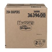 Huggies Little Snugglers Diapers Economy Plus, Size 2, 204 Count