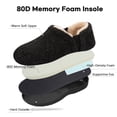 thumbnail image 2 of LongBay Men's Cozy Memory Foam Slippers Comfy Fuzzy Plush Lining House Shoes Indoor Outdoor, 2 of 6