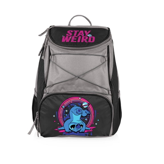 ONIVA Disney Lilo and Stitch - PTX Backpack Cooler, Black with Gray Accents