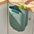 thumbnail image 4 of Apertura grande plegable con cubo de basura Gabinete de ahorro de espacio con bolsa de basura Organizador de bolsas de baño Bote de basura de 10 l, blanco Scienceny HA009560-03B, 4 of 6