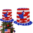 thumbnail image 1 of Independence Day Hats Flag Top Hats Patriotic Party Decorative Hats Independence Day Tree Party Dress Up Accessories Festival, 1 of 9