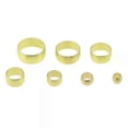 thumbnail image 1 of 5Pcs 3 4 5 6mm 8 10 12 14 16mm Tube Brass Ferrule Compression Copper Sleeve Seal Ring Air Hydraulic Pipe Fitting Union Connector, 1 of 4