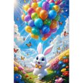 thumbnail image 1 of Pintura de diamante 5D DIY, kit de conejo con globo de taladro redondo completo, decoración del hogar, 40x60cm, 1 of 9
