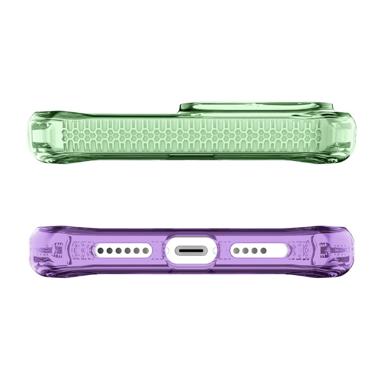 Itskins - Supreme Prism Case for Apple iPhone 13 Pro - Light Green and Light Purple
