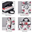thumbnail image 3 of Yiaed Cute Poodle Dog Print Lightweight Backpack Travel Backpacks Hiking Daypack for Women Men, 3 of 5
