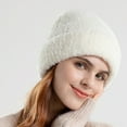thumbnail image 4 of 1 gorro de lana de punto, versátil, cálido para exteriores, protección para los oídos, gorro frío, 4 of 5
