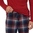 thumbnail image 3 of Men's Cuddl Duds® Classic Long Sleeve Pajama Top & Pajama Pants Set, 3 of 4