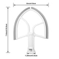 thumbnail image 4 of Billuyoard Edge Beater Paddle Metal Stand Mixers Food Plastic Flat Baking Tool Hogar Cocina Máquina Accesorio Reemplazo Herramientas y accesorios para hornear, 4 of 6