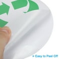 thumbnail image 3 of Uxcell Recycle Stickers Bin Labels, 5 Inch Recycling Vinyl Indoor Use, Green on White 12 Pack, 3 of 5