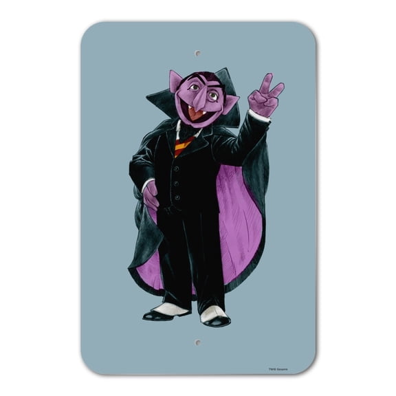 Sesame Street Vintage Count Von Count Home Business Office Sign