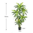 thumbnail image 2 of Garvee Artificial Tree Plant in Plastic Pot Fake Brazilian Wood Tree Faux Plants Indoor Outdoor Decor for Home Office Living Room Porch Patio 4.9FT, 2 of 7