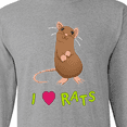 thumbnail image 4 of Inktastic I Love Rats Long Sleeve T-Shirt, 4 of 5