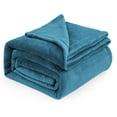 thumbnail image 1 of Manta de cama, forro polar, tamaño queen, suave y ligera, color verde azulado, 1 of 7