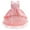Pink, variant on Zwiiyzr 1-5T Girls Tulle Dress Embroidery Rhinestone Bowknot Birthday Party Gown Long Dresses Blue