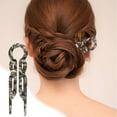 thumbnail image 2 of Xihbxyly Accesorio para El Cabello, Elegante Peine Insertable, Horquilla Multifuncional Duradera, Fácil de Hacer Moños, Uso Diario, Peinado para Ocasiones Especiales, Realza Tu Look., 2 of 6