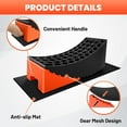 thumbnail image 5 of Tandem Trailer Tire Change Ramp, Tire Lifts Up to 6.3", Raised Tire Change Ramp for Trailers Campers, RV Leveling Blocks with Chocks, Carry Bag, Dual Axle Tandem Wheel Aid,1 Pack, 5 of 7