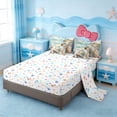thumbnail image 3 of Erosebridal Nautical Coastal 7 Pieces Bedding Comforter Set,Summer Vocation Cute Sea Seashell Full Bedding Set For Kids Girls,Reversible, 3 of 7