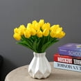 thumbnail image 2 of Artificial Tulips Flowers,20 Pcs 13.5" Artificial Latex Tulips Flowers for Home Room Office Party Wedding Decoration（Dark Pink）, 2 of 5