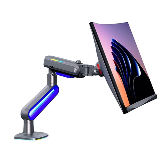 Gaming Monitor Arm 32-60 Inch Curved Arc Screen Desktop Ultrawide Holder Mount 2-20 kgs ,Adjustable