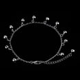 thumbnail image 3 of de Tobillera de Aleación para Mujer con Cadena de Tobillo con 11 Campanas Pequeñas Linda de 27 Cm Hugo Tobilleras pequeñas de plata de la manera, 3 of 10