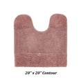 thumbnail image 2 of Better Trends 20" x 20" U-Shape Toilet Rug 100% Cotton Non Slip Tufted Contour Bath Mat, Water Absorbent Bathroom Rug (Pink) Granada Collection, 2 of 4