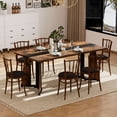 thumbnail image 3 of 71" Large Rectangular Dining Table for 6-8 People,Marble Grain Waterproof Large Desk,Dining Table with Adjustable Legs for Kitchen,Living Room,Office,Rustic Brown, 3 of 7