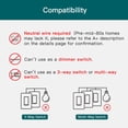 thumbnail image 3 of Interruptor de luz inteligente TREATLIFE funciona con Alexa, paquete de 4 unidades para Google Home, 3 of 9