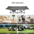 thumbnail image 4 of Portable Folding Camping Cot 250lb Capacity – Khaki Coloured Tubing, 4 of 7