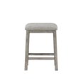 thumbnail image 4 of Topline Home Furnishings Set of 2 Rustic Barstools, Grey Fabric, 4 of 5