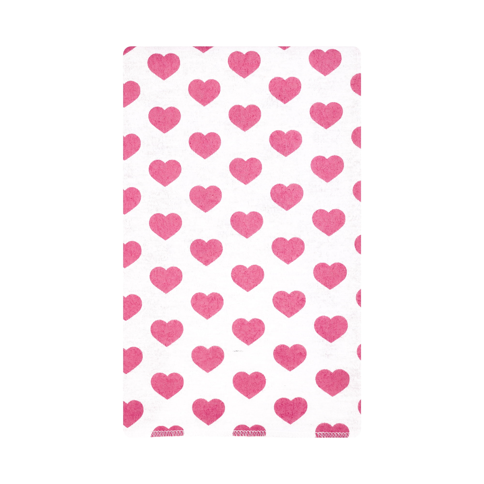 Hudson Baby Girl Cotton Polyester Flannel Burp Cloths 10-Pack, Cloudy Rainbow, One Size