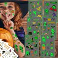 thumbnail image 4 of 250 estilos de suministros para fiestas de Halloween que brillan, tatuajes temporales luminosos para Halloween, 4 of 7