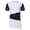 White, variant on Tbopshirt Summer Tops,Men's Leather Patchwork Short Sleeved T-shirt Irregular Hem Round Neck Pullover Short Sleeved Fashionable Casual T-shirt Top Blouses