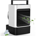 thumbnail image 1 of facefd 3-in-1 USB Mini Air Conditioner Portable Air Cooler Fan Humidifier Rechargeable white, 1 of 6