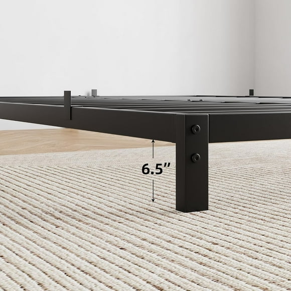 Historyli Marco de cama completo de 6 pulgadas,base de colchón con soporte de plataforma de metal,no necesita somier,fácil de ensamblar,silencioso,resistente,tamaño individual