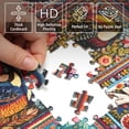 thumbnail image 5 of BenBen 1000 Pieces Puzzles For Adults, Cozy Bird Crochet Art,Bird Jigsaw Puzzle with Letters on Back, 5 of 9