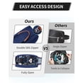 thumbnail image 3 of WANDF Large Toiletry Bag for Men,Toiletry Bag Travel with 10 Securing Band,Water-Resistant Wide Opening Dopp Kit Shave Bag with Wet Pocket,Cosmetic Organizer Makeup Bag(Blue-A), 3 of 9